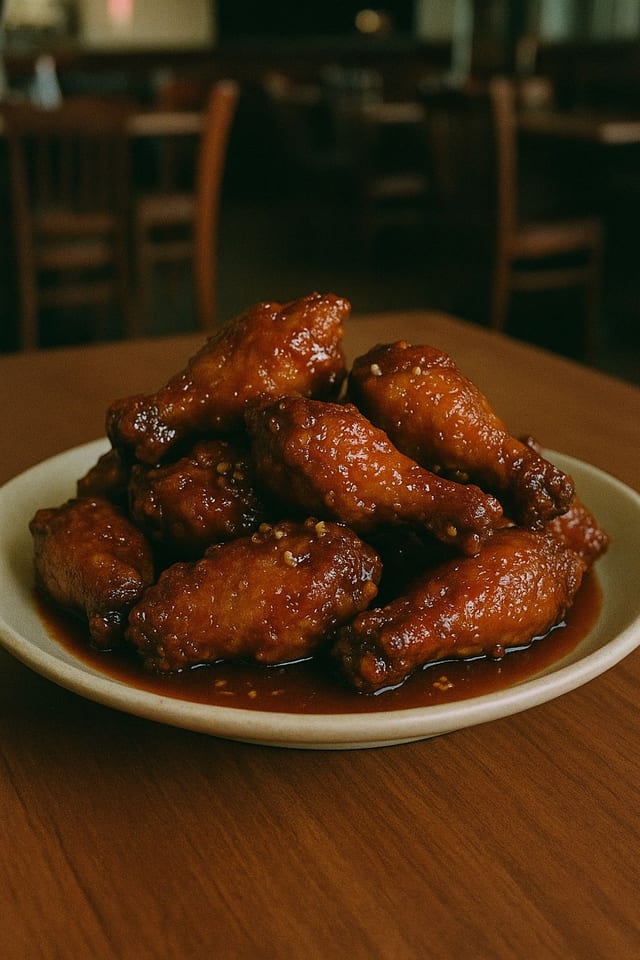 Honey Garlic Wings.